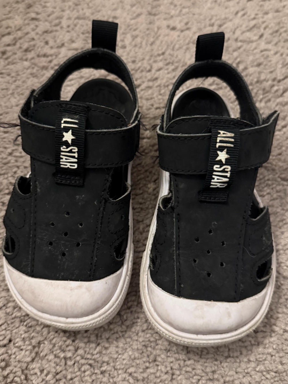 Converse All Star Black and White Kids' Sandal Sneakers